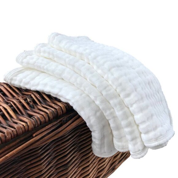 Synrroe Muslin Burp Cloths 4 Pack Absorbent and Soft - New - Picture 8 of 9